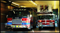 EAFD Rescue 7 and Pioneer Hook and Ladder No. 2